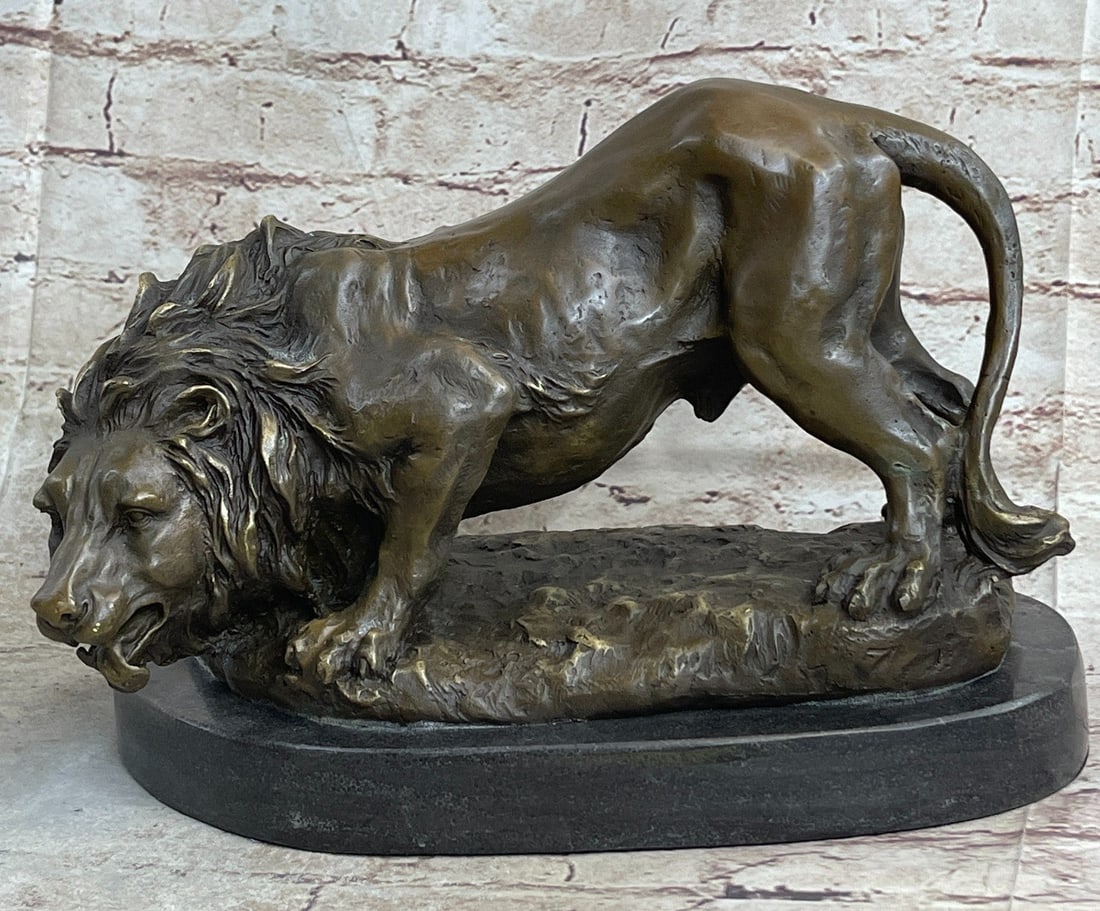 Lion Animal Edition Bronze Sculpture - 3