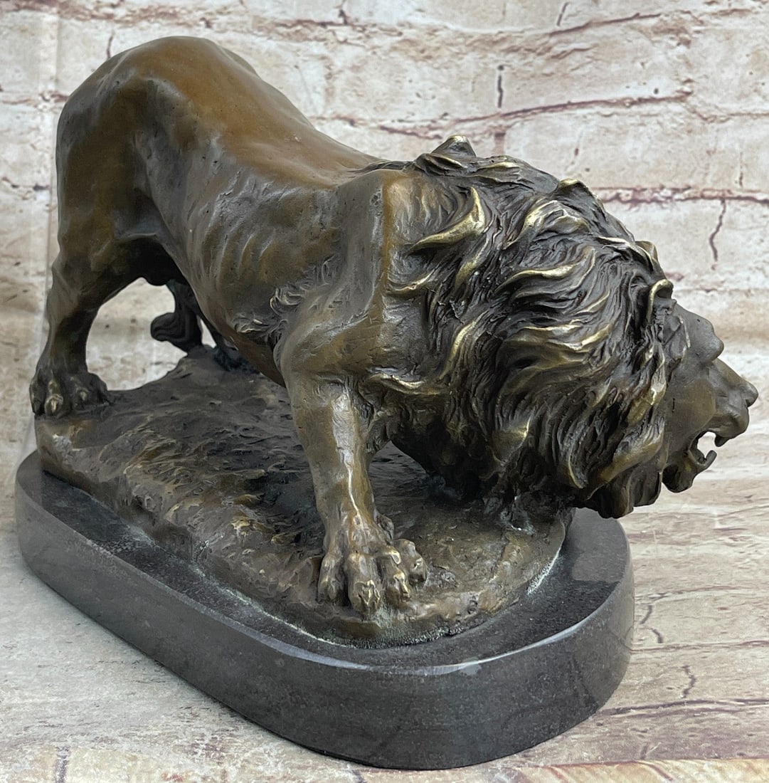 Lion Animal Edition Bronze Sculpture - 5