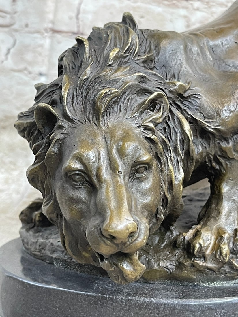 Lion Animal Edition Bronze Sculpture - 7