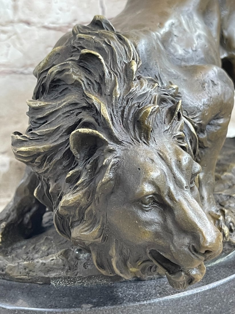 Lion Animal Edition Bronze Sculpture - 8