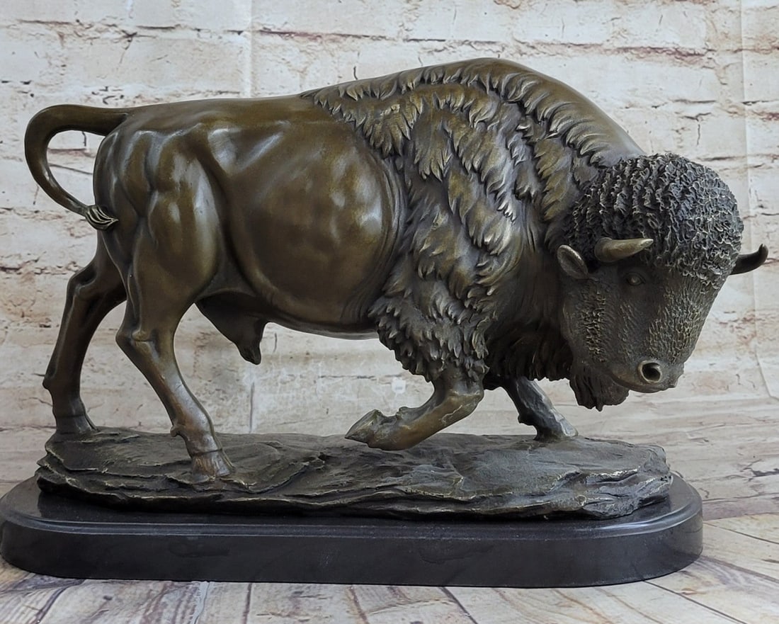 American Buffalo Bronze Sculpture (1 of 6)