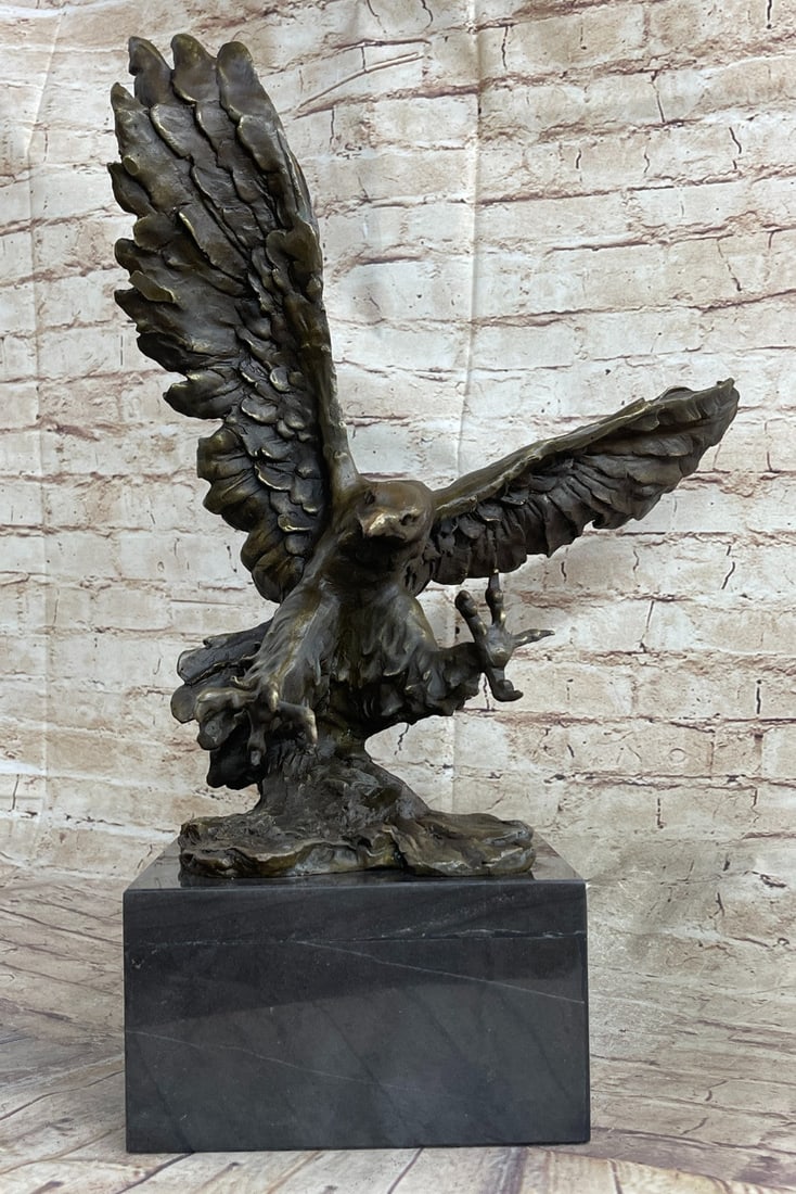 Landing Action Figural Bronze Sculpture - 3
