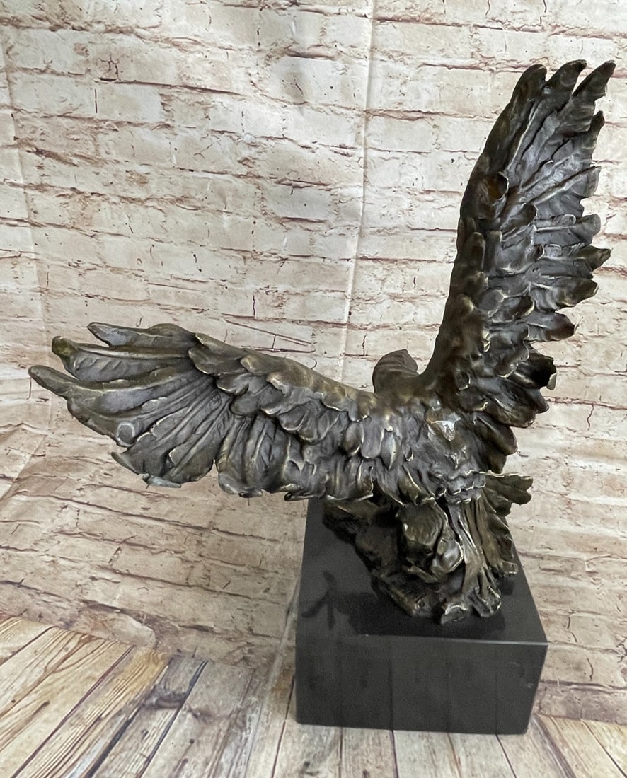 Landing Action Figural Bronze Sculpture - 5
