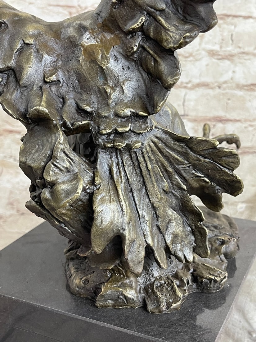 Landing Action Figural Bronze Sculpture - 8