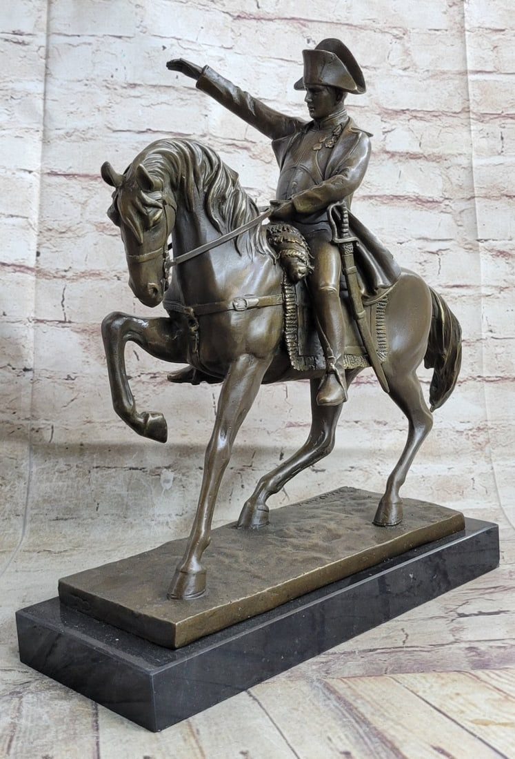 Bronze Sculpture of Napoleon Bonaparte Riding Horse Figure (1 of 9)