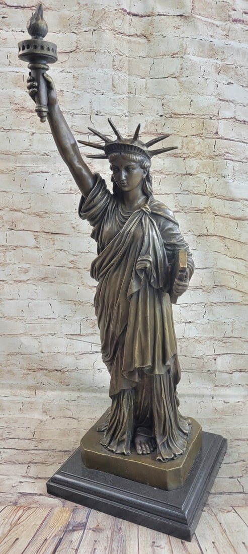 Lady Liberty Hot Cast Bronze Sculpture (1 of 9)