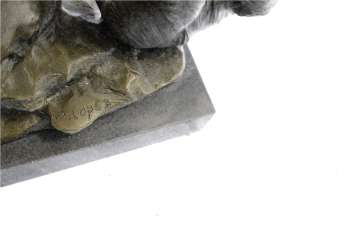 Stock Market Bull Vs Bear Bronze Sculpture - 10