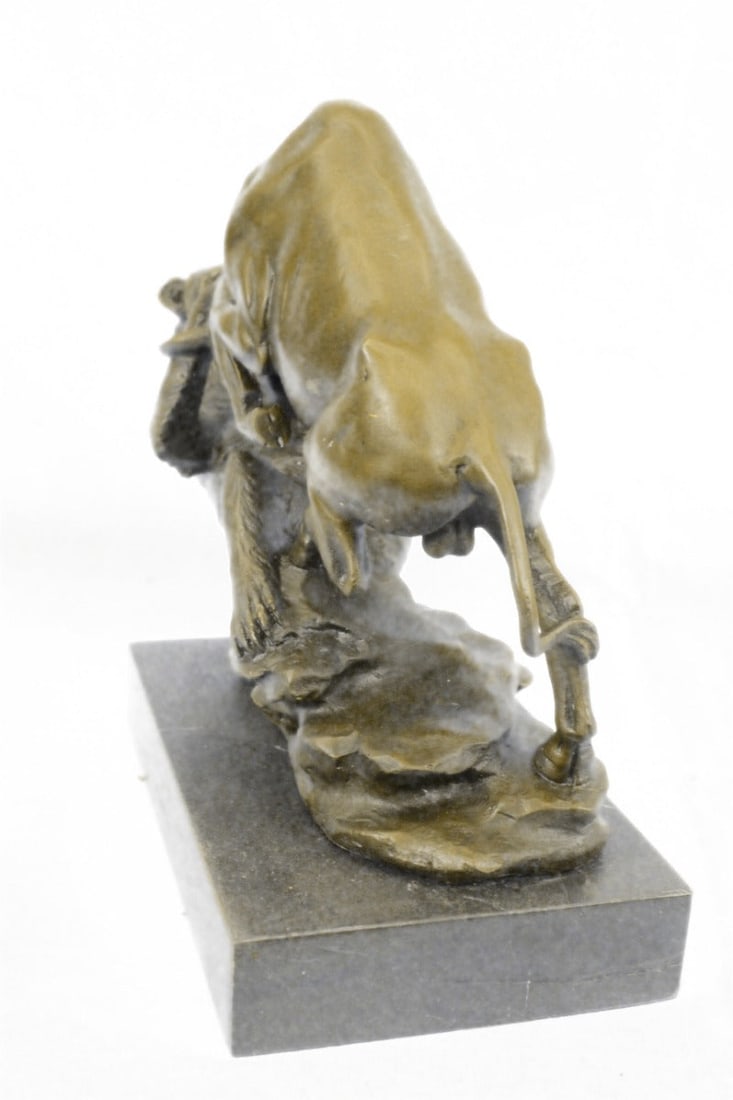 Stock Market Bull Vs Bear Bronze Sculpture - 5