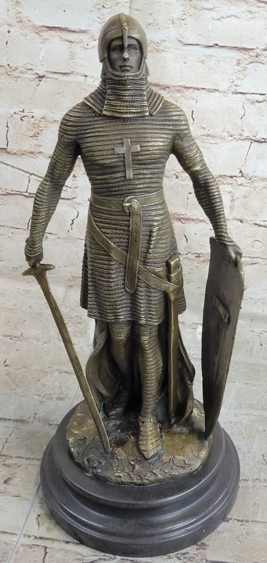 Warrior With Sword Bronze Sculpture (1 of 10)