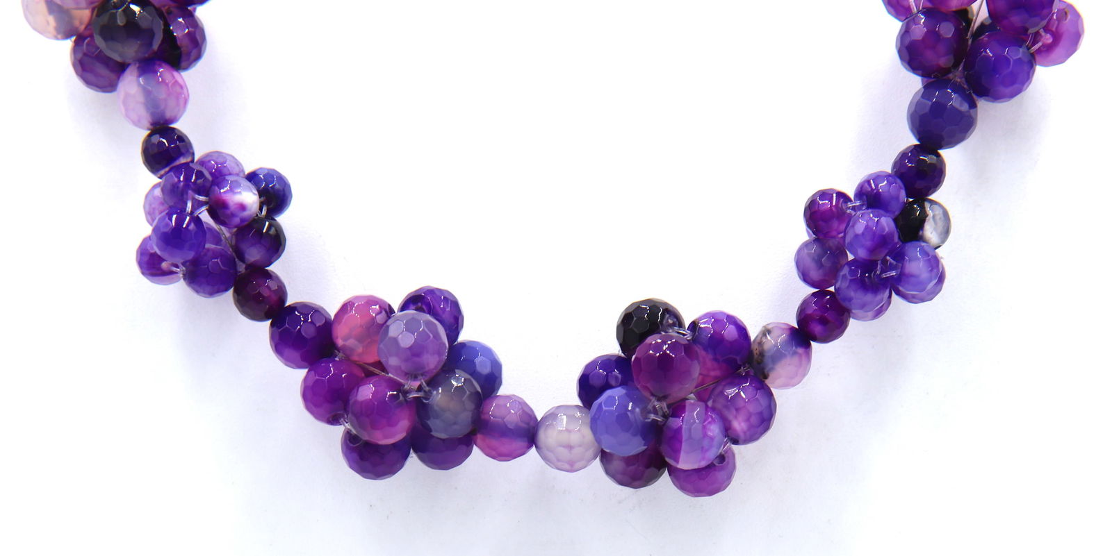 Cluster Amethyst Necklace - 2