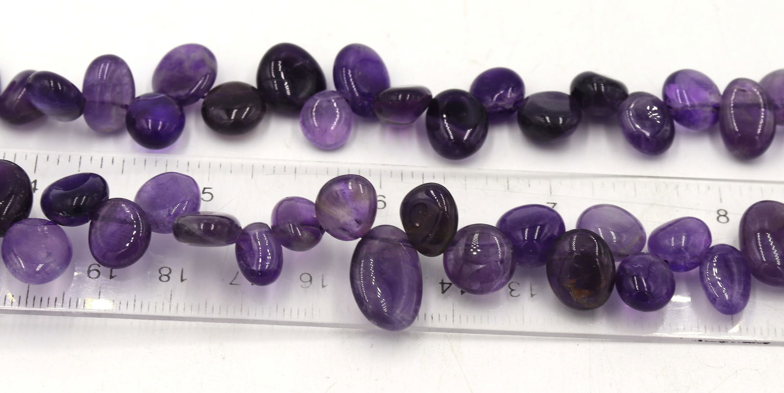 Amethyst cluster beaded necklace - 4