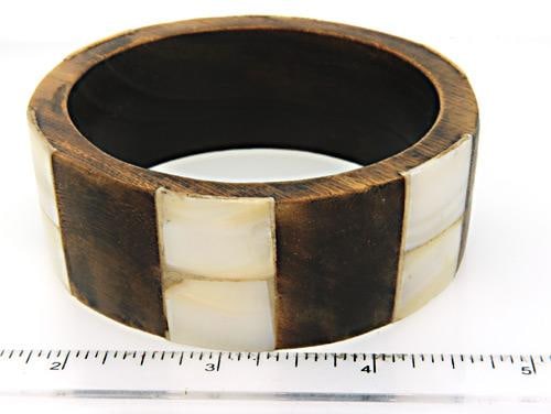Wide wooden Bangle - 5