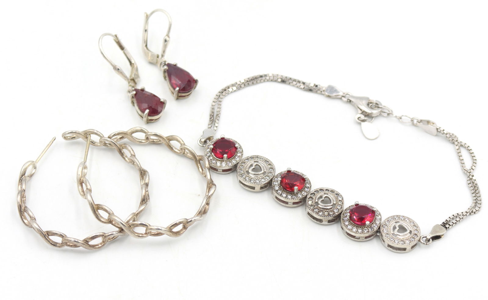 Vintage 925 sterling silver lot of jewelry (1 of 5)