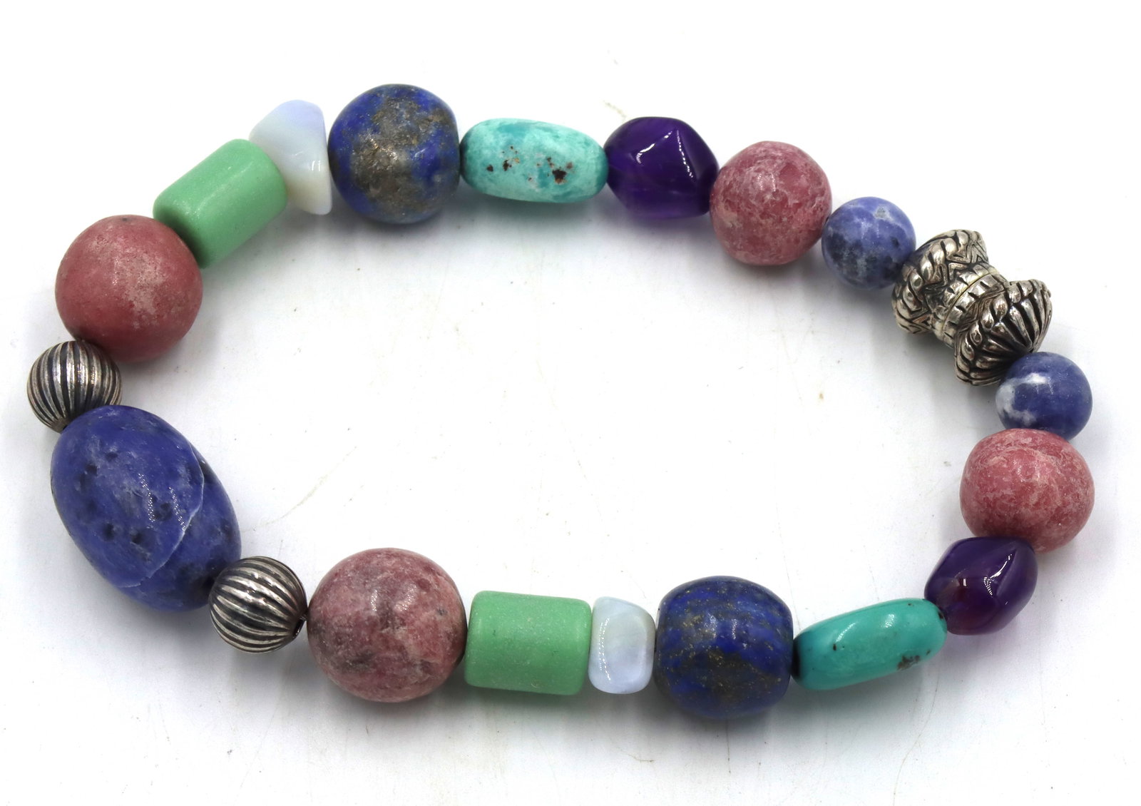 Multi color gemstone bracelet (1 of 2)
