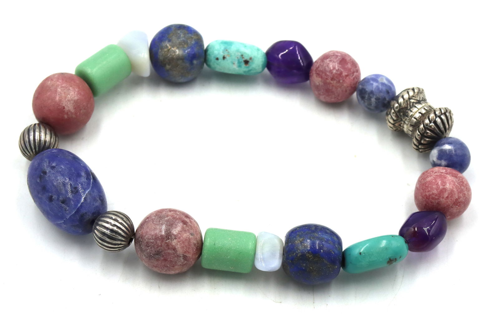 Multi color gemstone bracelet - 2