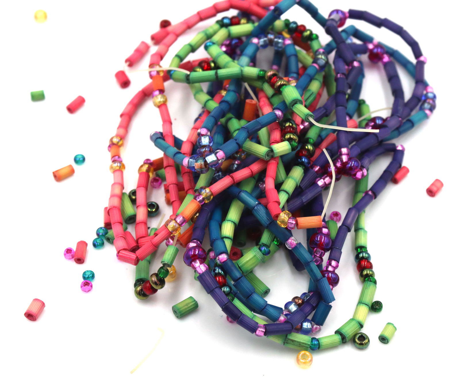 Multi color gemstone strands - 2