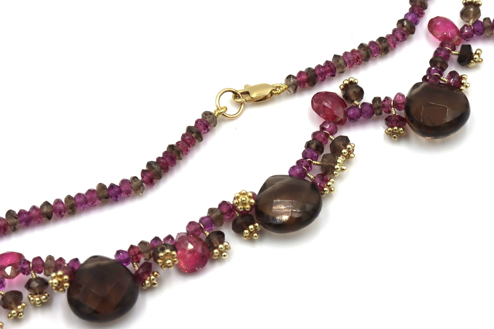 Garnet beaded necklace - 4