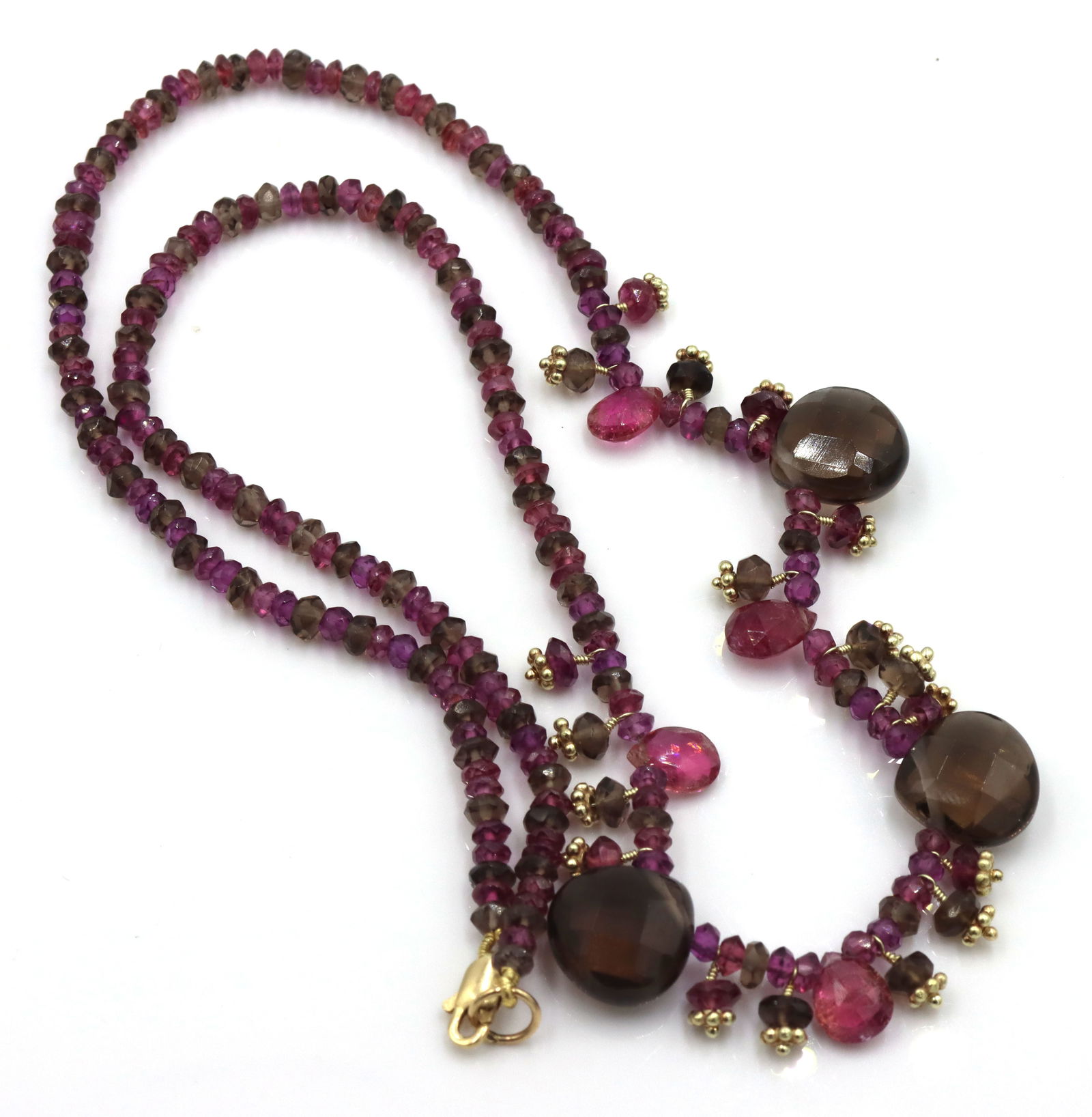 Garnet beaded necklace - 5