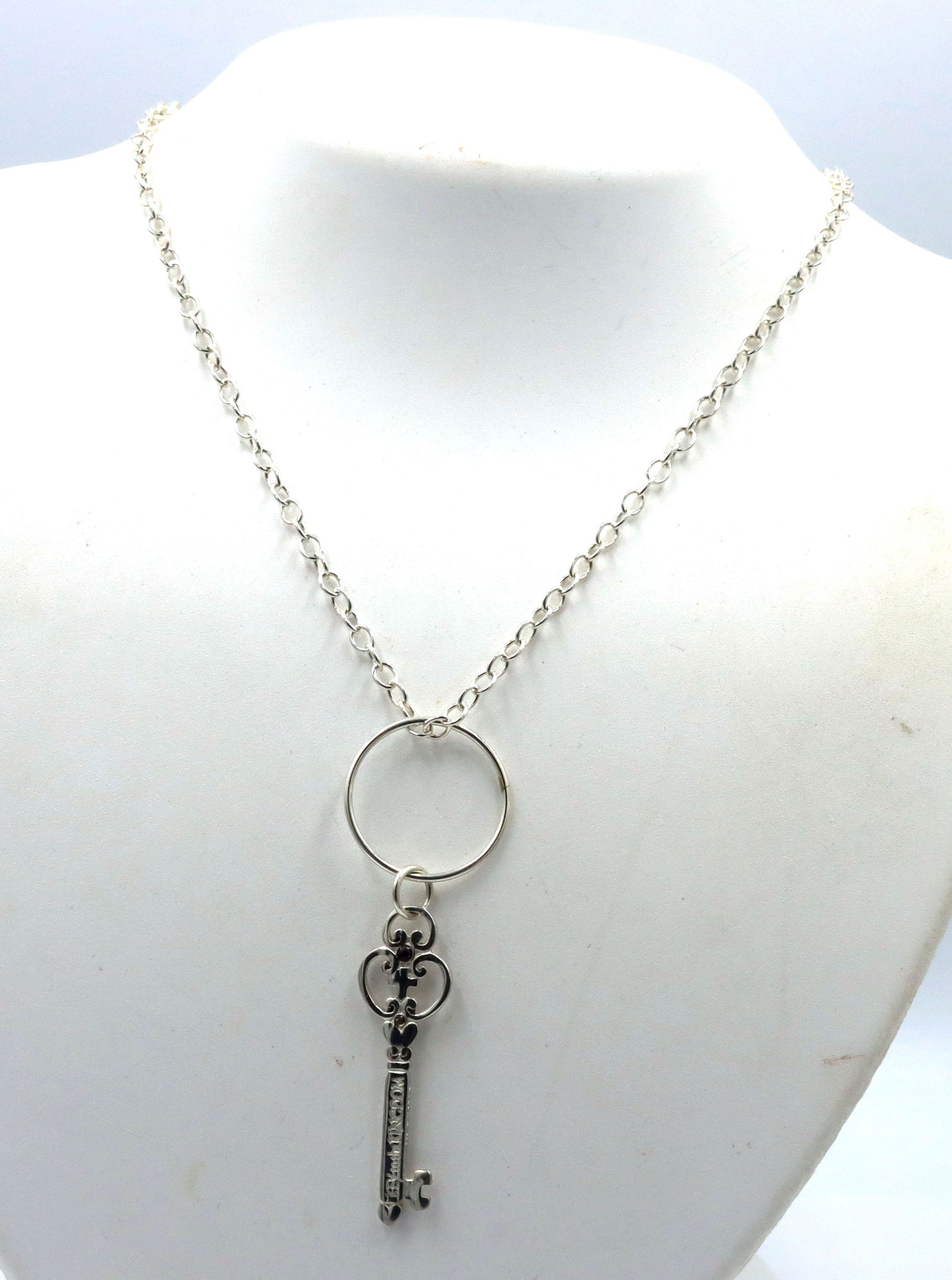 925 Sterling silver Key on Kingdom pendant on chain (1 of 6)