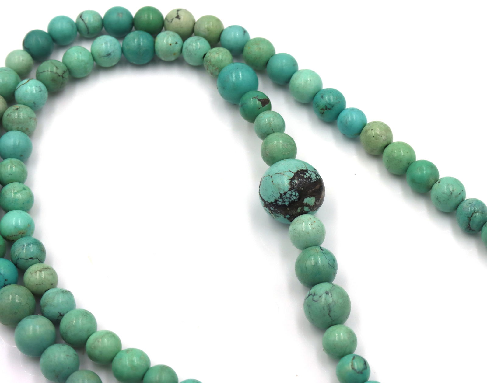 Turquoise beaded necklace - 4