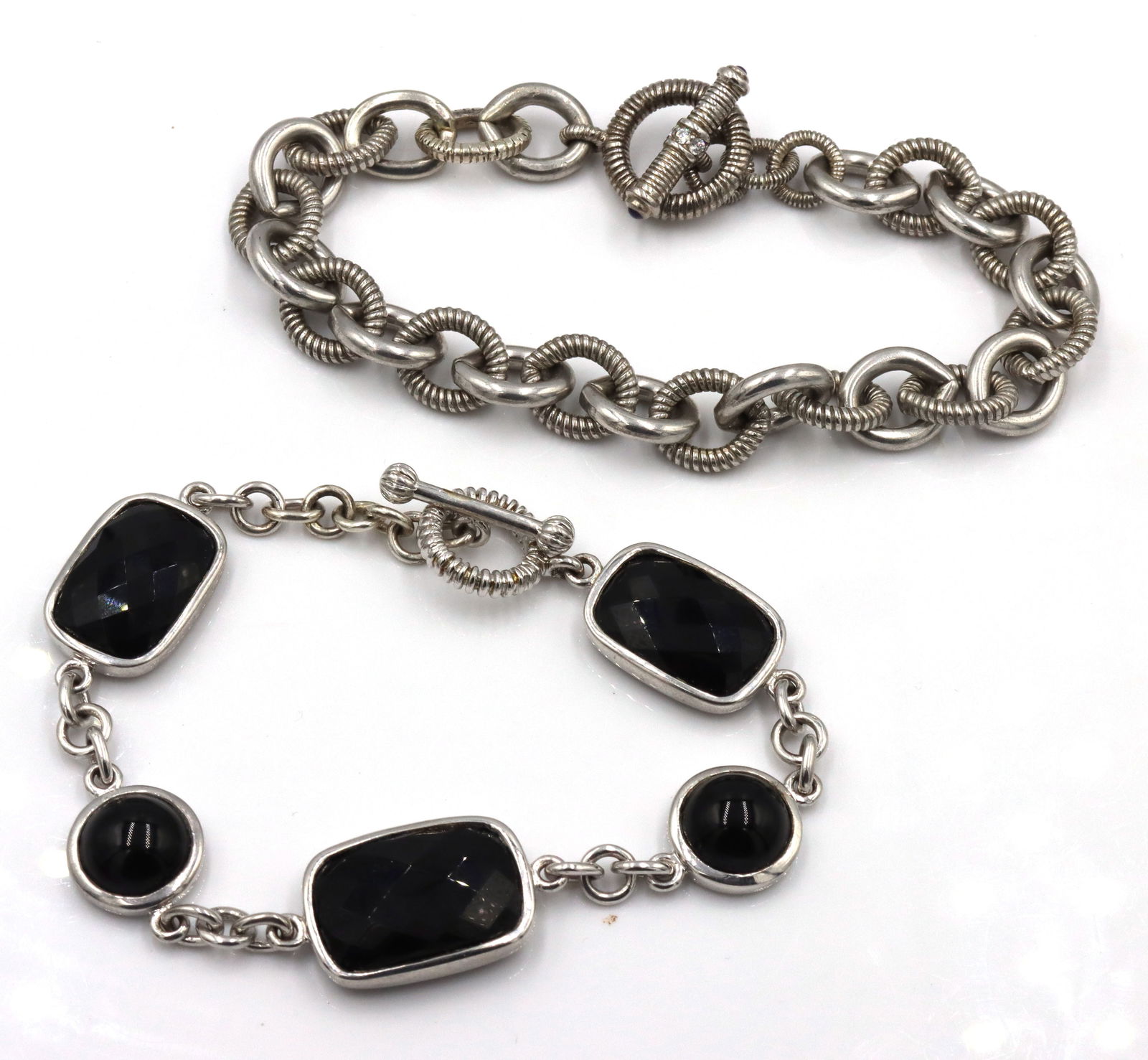 925 sterling Silver Two Buckle Bracelet Lot (1 of 5)