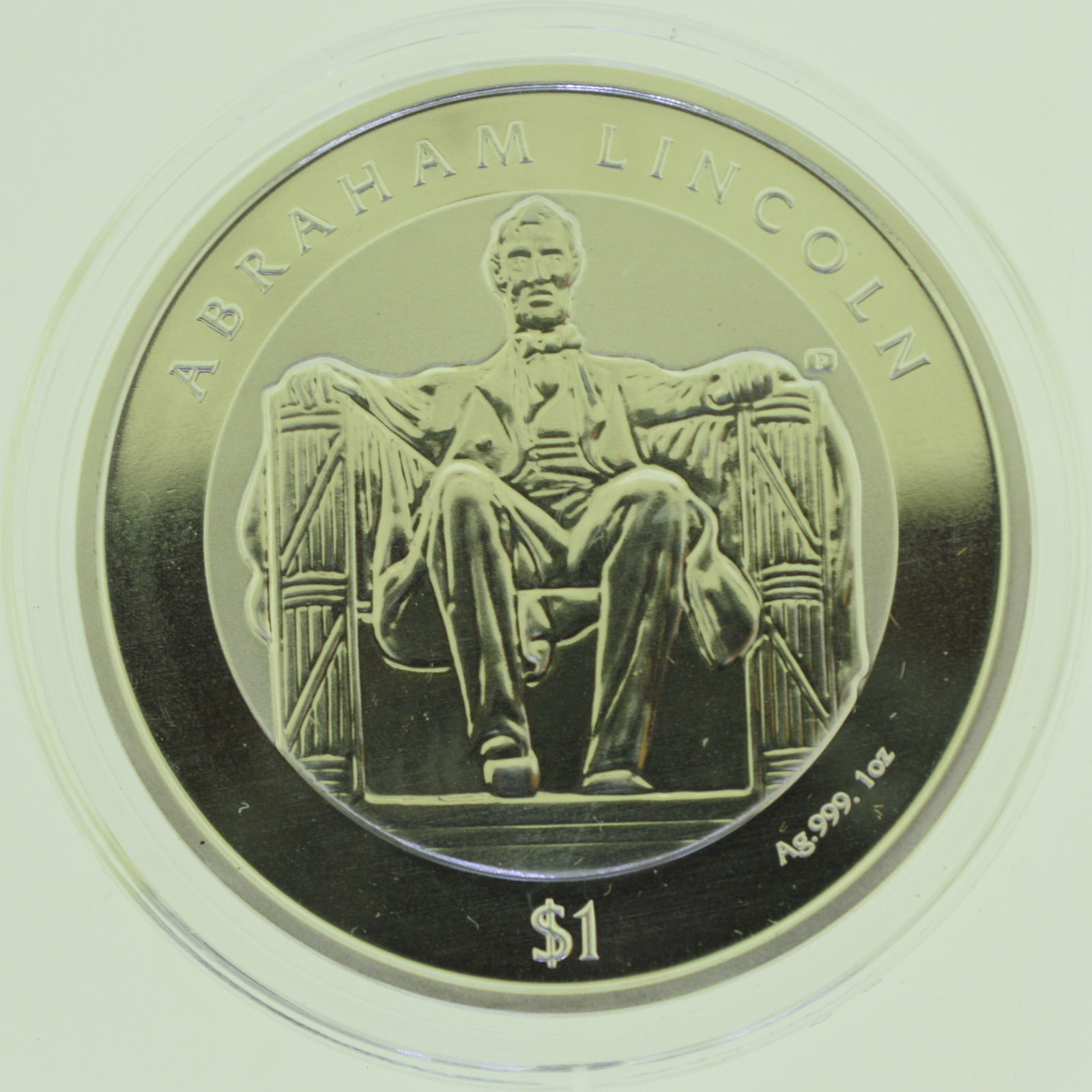 2022 BVI Lincoln Memorial 100th Anniversary 1 oz .999 Silver Coin (1 of 2)