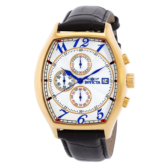 Invicta Specialty Chronograph White Dial Gold-Tone Stainless Steel Men's Watch (1 of 3)