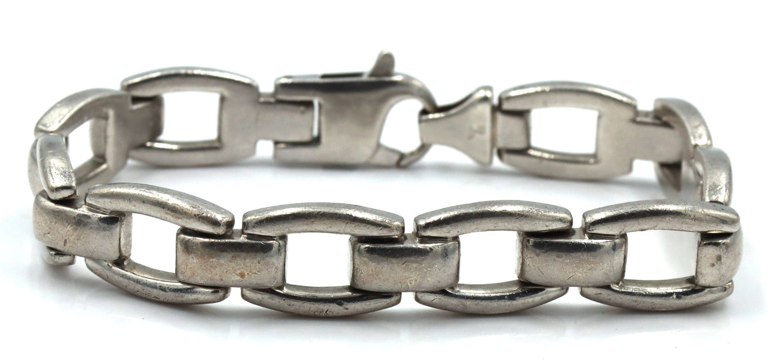 Vintage Horn link bracelet in 925 sterling silver (1 of 3)