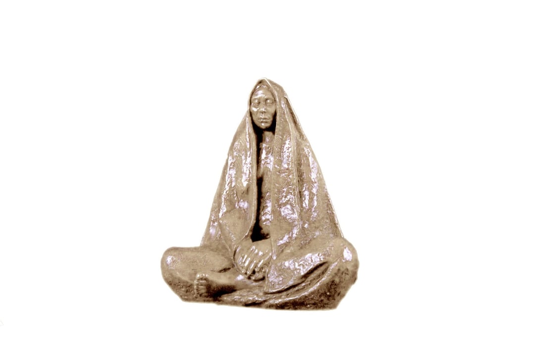 Native American Wise Elder Bronze Statue - 9