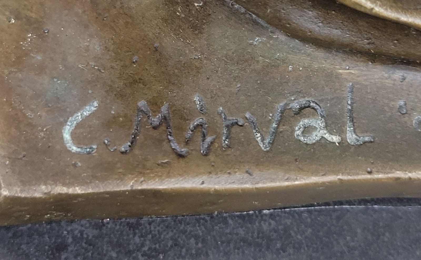 Dancer Bronze Sculpture on Marble Base - 10