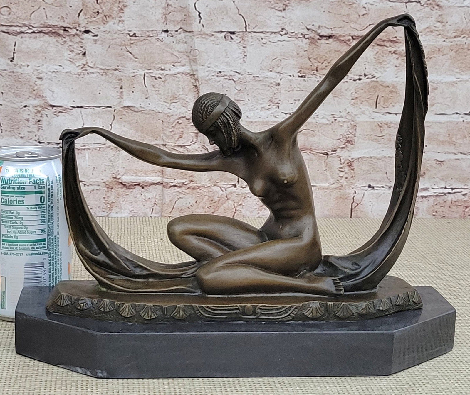 Dancer Bronze Sculpture on Marble Base - 2