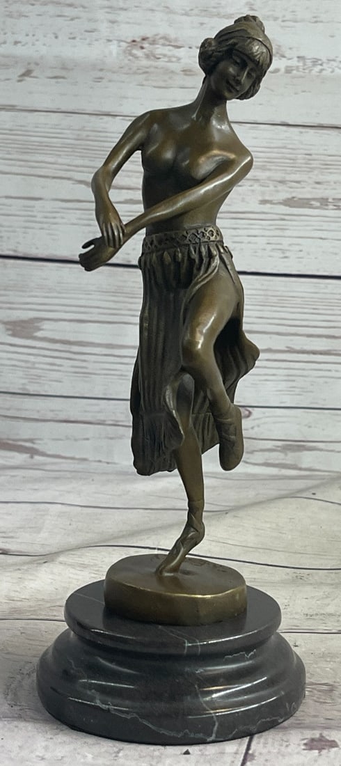 Lady Dancer Bronze Sculpture - 4
