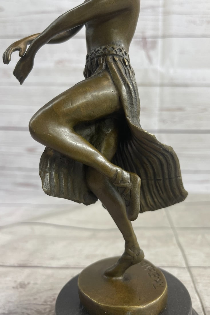 Lady Dancer Bronze Sculpture - 9