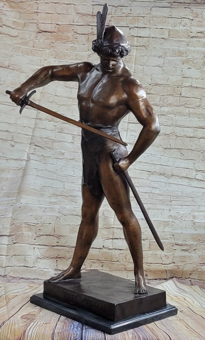 Post Pugnam Picault Bronze Statue - 6