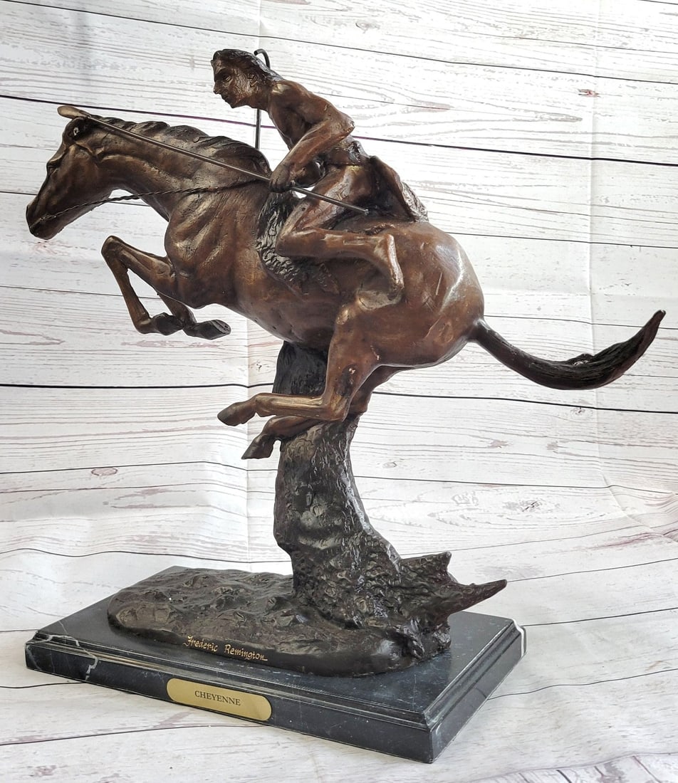 Cheyenne Bronze Sculpture - 5