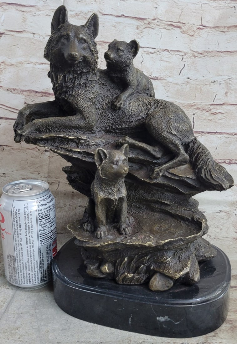 Wolf Animal Edition Bronze Statue - 2