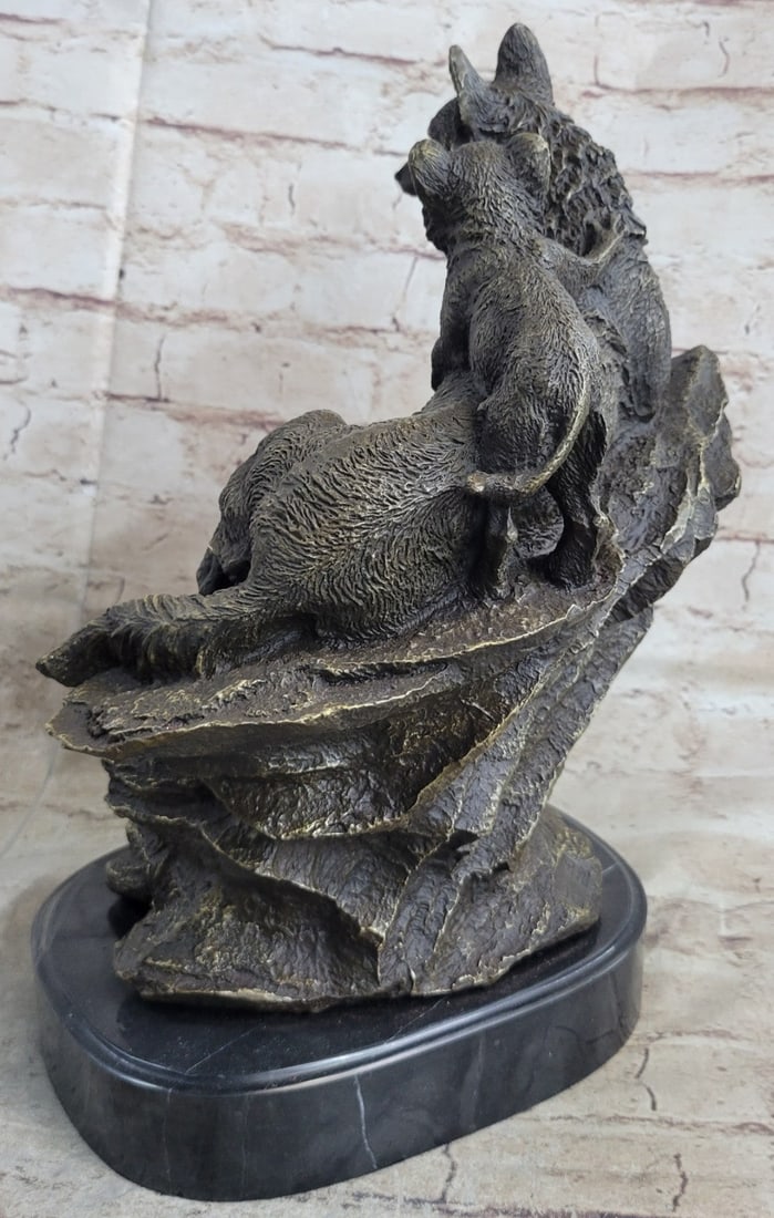 Wolf Animal Edition Bronze Statue - 5