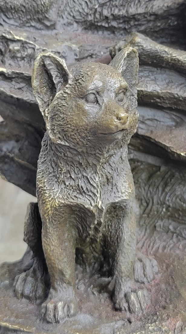 Wolf Animal Edition Bronze Statue - 8