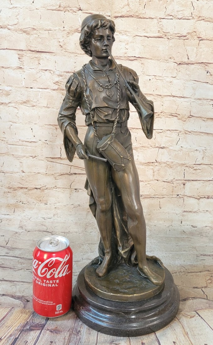 War Drummer Bronze Sculpture - 2