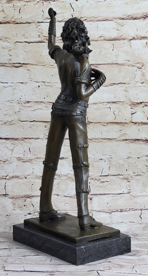 Young Michael Jackson Bust Bronze Statue - 5