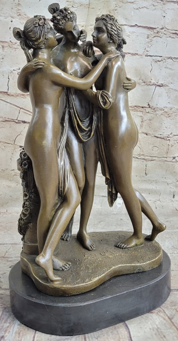 Three Graces Bronze Sculpture - 3