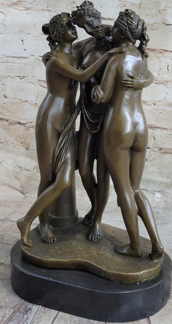 Three Graces Bronze Sculpture - 4