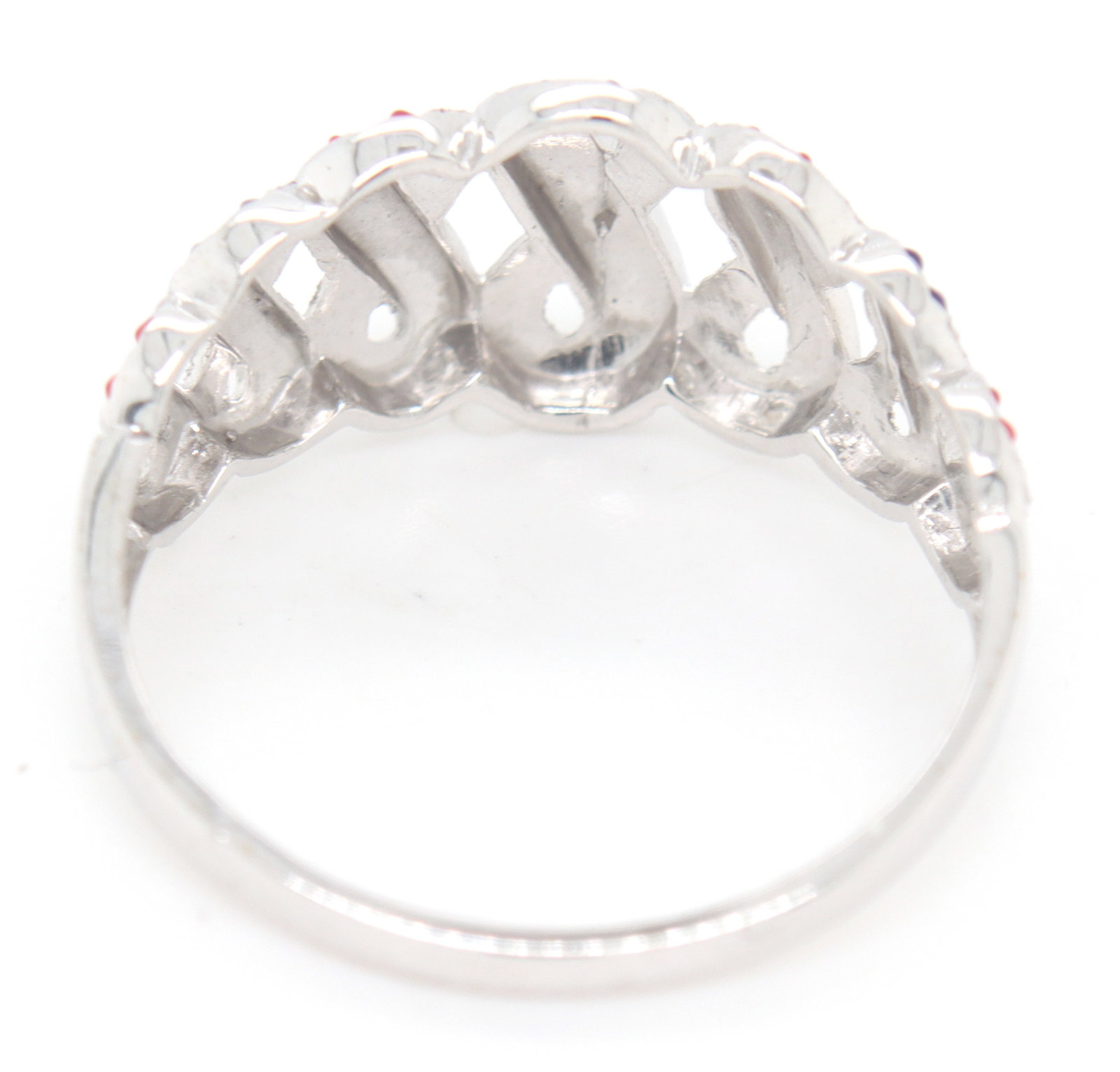 14kt White gold Enamel ring - 4