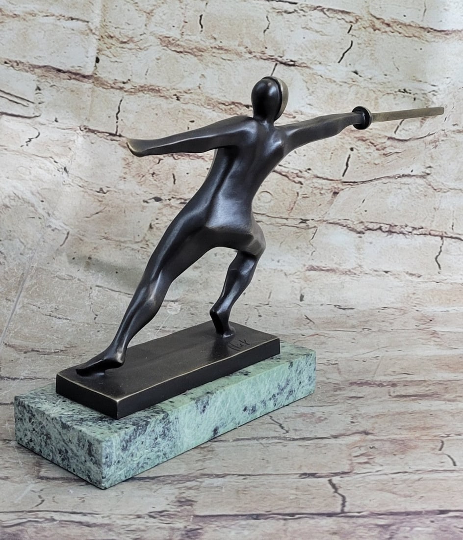 Brown Patina Bronze Statue - 3