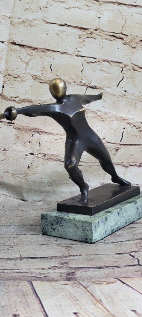 Brown Patina Bronze Statue - 4