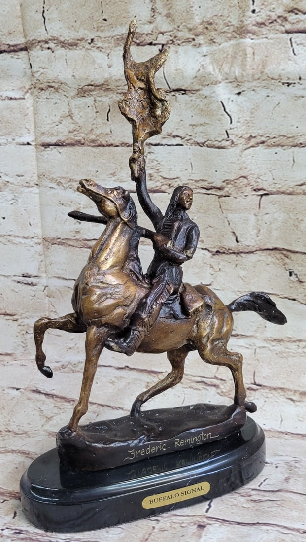 Native American Bronze Sculpture - 3