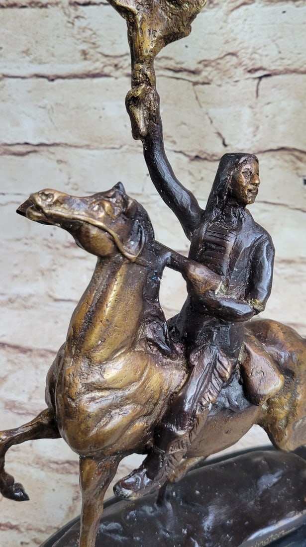 Native American Bronze Sculpture - 7