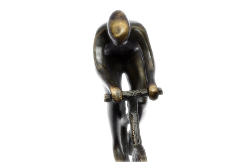 Cyclist Bronze Sculpture - 3