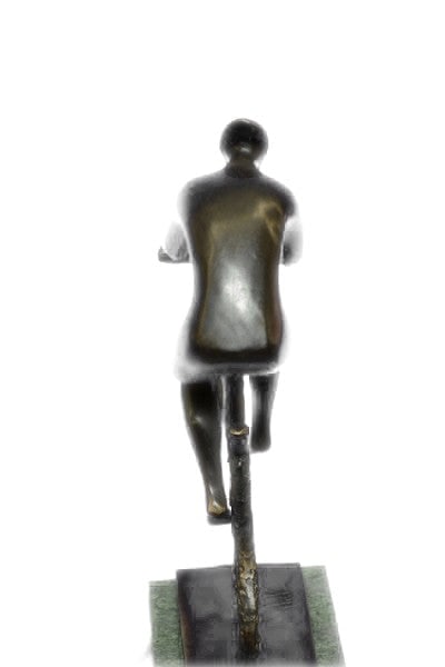 Cyclist Bronze Sculpture - 4