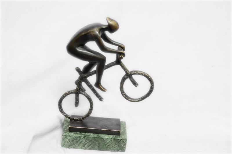 Cyclist Bronze Sculpture - 6